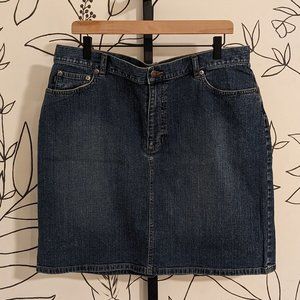 Lauren Jeans Co By Ralph Lauren Jean Skirt - 16